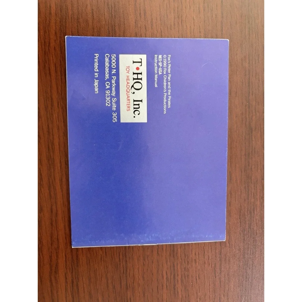 Nintendo NES Instruction Manual Fox's Peter Pan & The Pirates